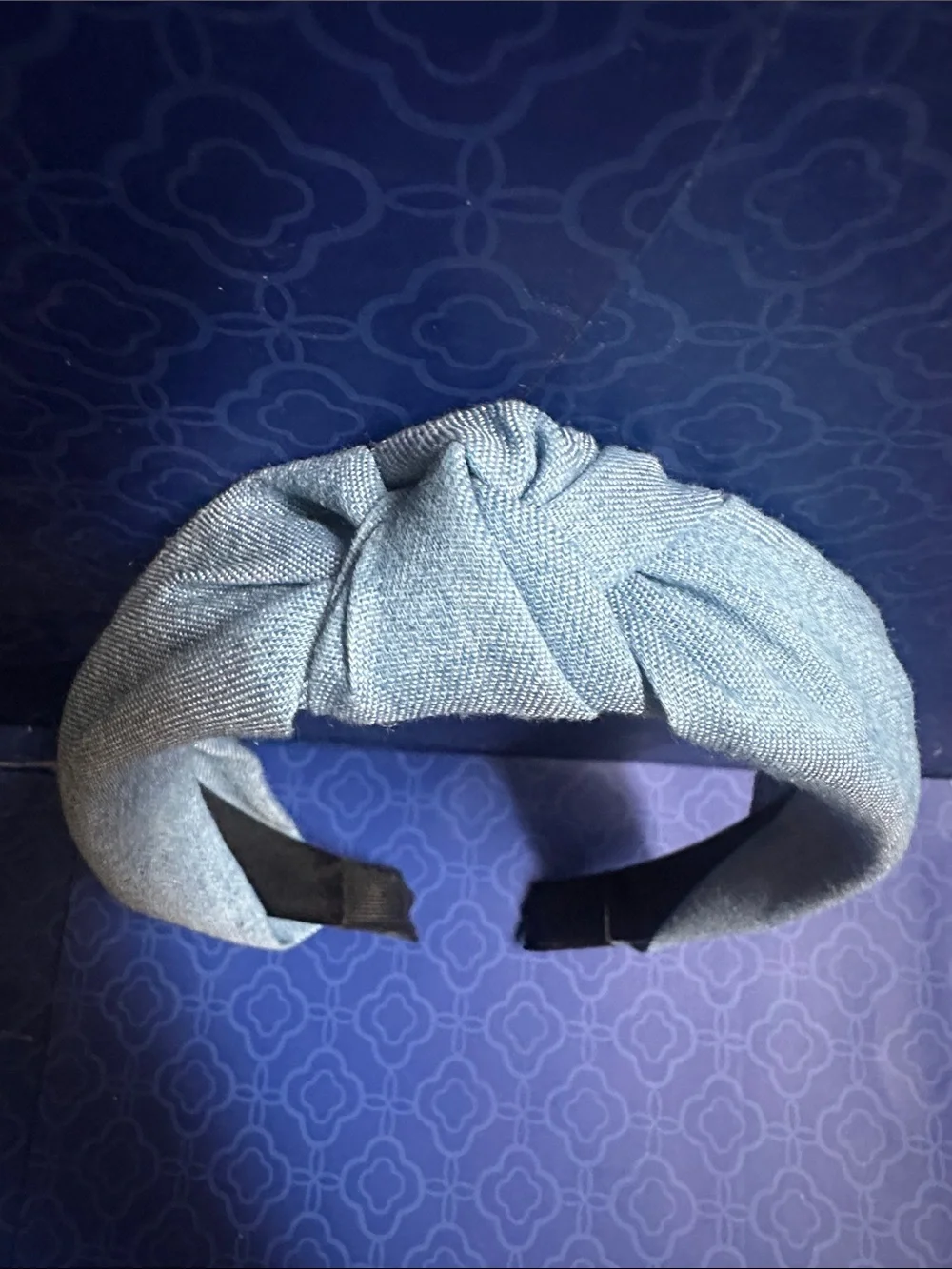 Denim Twisted Fabric Headband